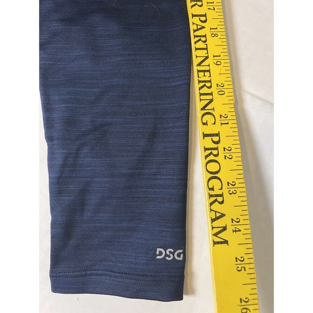 DSG Mens Movement LS Crew Team  Navy‎ Blue Single Dye Training Shirt Small no1